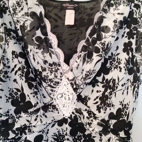 ⚜️ Cocomo Black Floral Blouse - Picture 2 of 8